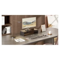 Réhausseur écran ordinateur EDENWOOD avec 2 tiroirs