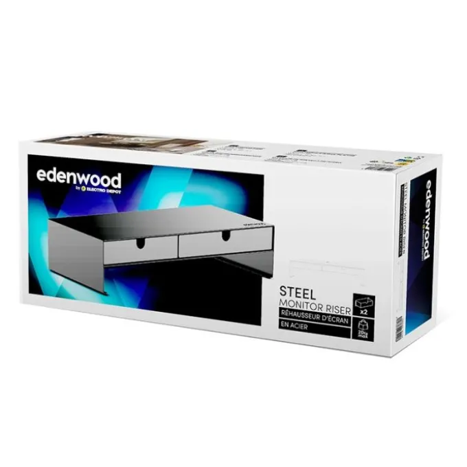 Réhausseur écran ordinateur EDENWOOD avec 2 tiroirs