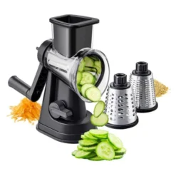 Râpe de cuisine rotative 3 tambours