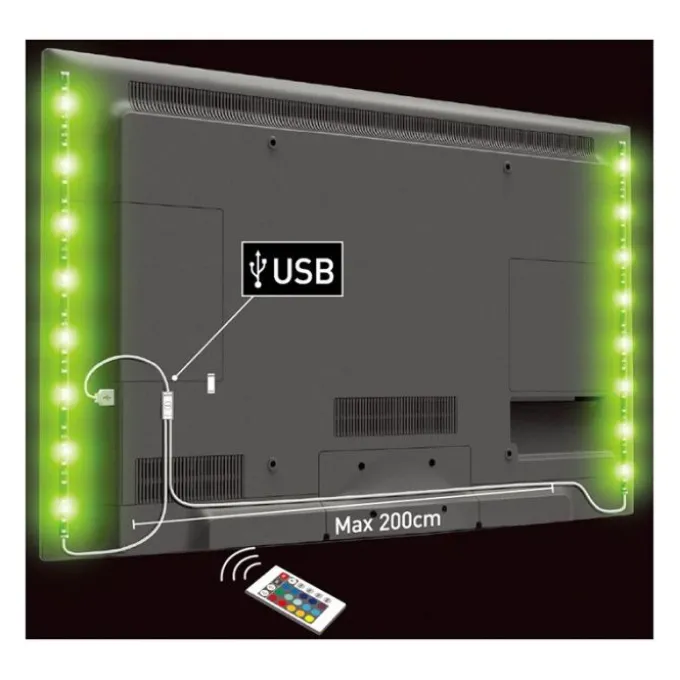 Ruban LED ELECTRO DEPOT 2x50CM-32LED-USB