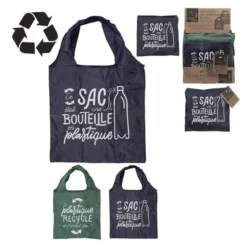 Sac pliable 38x60cm en matière recyclée
