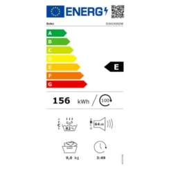 Sèche-linge pompe à chaleur BEKO D3H19302W