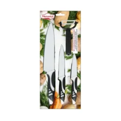 Set 3 couteaux revêtu céramique + éplucheur