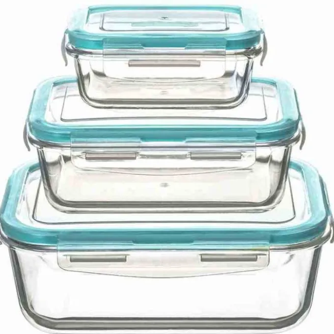 Set de 3 boîtes rectangles CLIPEAT - Conservation & Micro ondes