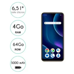 Smartphone LOGICOM Comet 64Go 4G Gold
