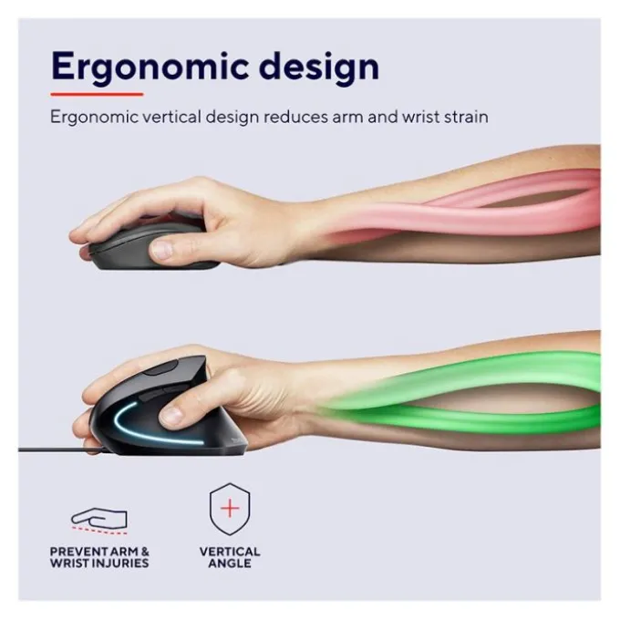 Souris filaire TRUST VERTO Ergonomique