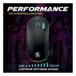 Souris gaming AKUMA OTAKU M06WL 7200Dpi avec base de recharge magnétique