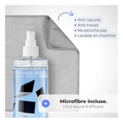 Spray Nettoyant Écran APM 200 ml + Chiffon Microfibre