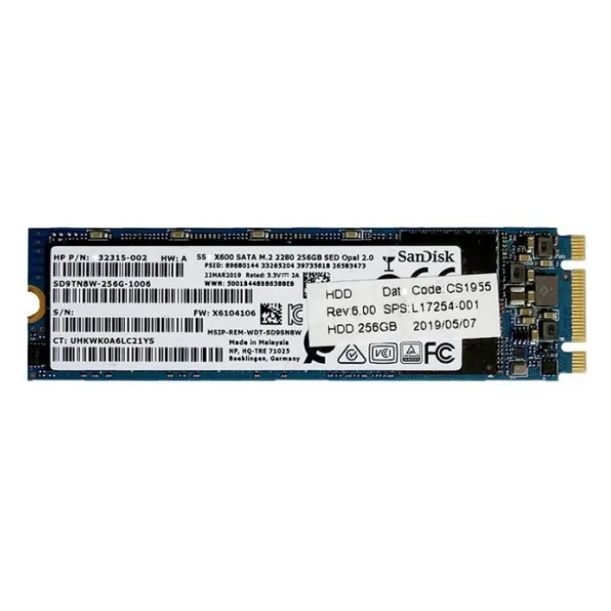 SSD interne reconditionné SANDISK NV3 - M.2 256Go 2280