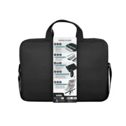 Starter pack URBAN FACTORY sacoche + souris sans fil + hub + tapis de souris + support PC