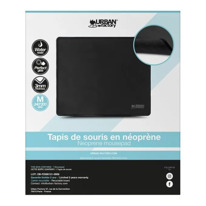Starter pack URBAN FACTORY sacoche + souris sans fil + hub + tapis de souris + support PC