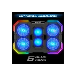 Support de refroidissement pour ordinateur SPIRIT OF GAMER Airblade 700 jusqu'à 17.6" RBG + support de téléphone