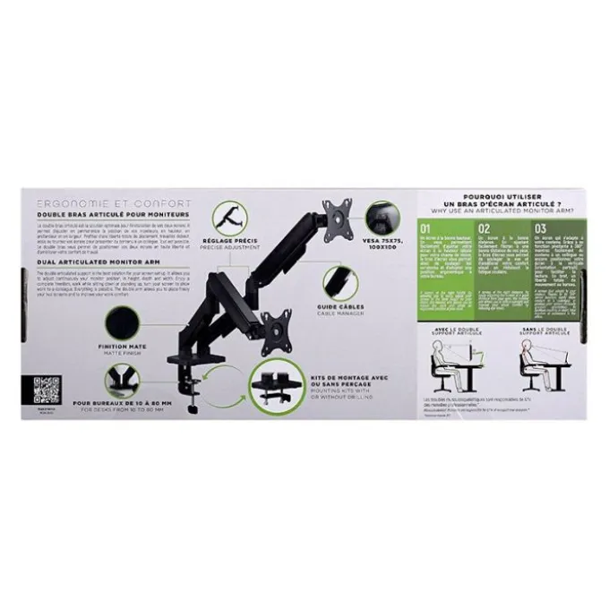 Support moniteur TNB 2 ECRANS MECANIQUE