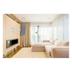 Support mural EDENWOOD TV de 66 à 140 cm D2 déporté blanc