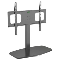 Support pied EDENWOOD TV de 81 à 165 cm MDF noir