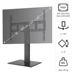 Support pied HAMA pour TV de 80 à 165 cm