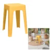 Tabouret monobloc empilable moutarde