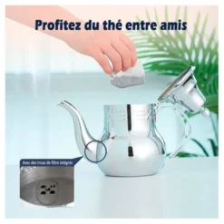 Théière inox 1.2L tous feux