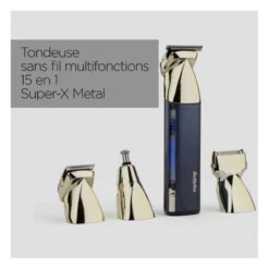Tondeuse multifonctions BABYLISS Super-X Metal MT992E 15en1
