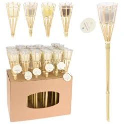 Torche bambou bougie citronnelle