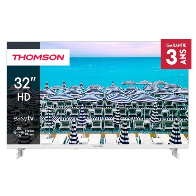 TV HD 32" THOMSON 32HD2S13W blanche