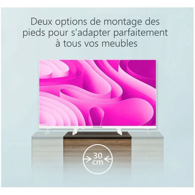 TV HD 32" THOMSON 32HD2S13W blanche