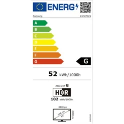 TV UHD 4K 43'' SAMSUNG 43CU7025